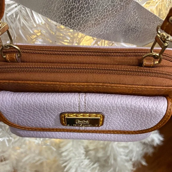 B.O.C. Born Concepts Lavender and Brown Crossbody Bag or a wristlet! - Picture 9 of 12